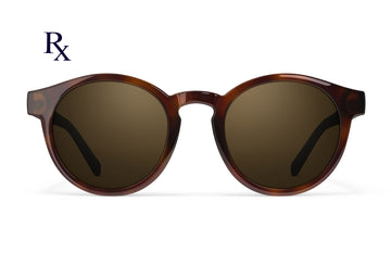 Waylons Rx chestnut round and polarized sunglasses by VALLON