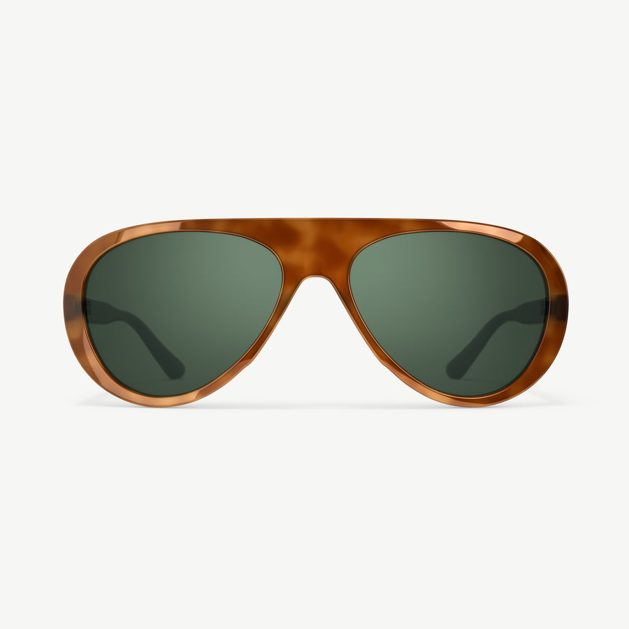 VALLON - Surf Aviators Sunglasses - Polarized lenses - Green